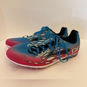 Brooks Mach 14 Women Cross Country Shoes Magenta Blue Black Size 8.5